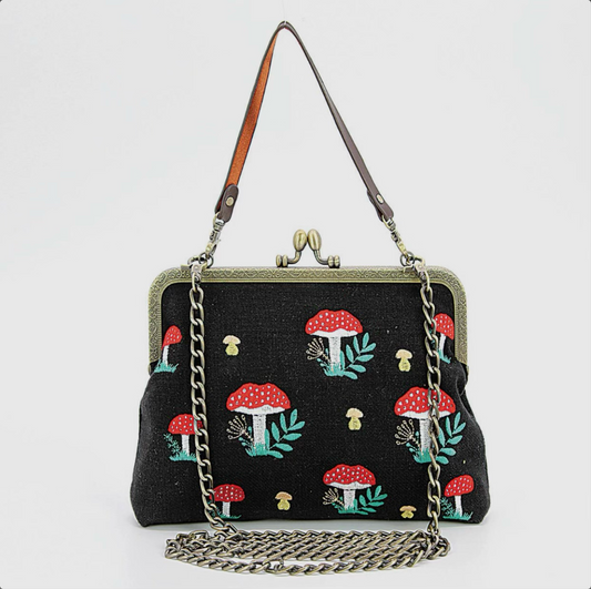 Mushroom Embroidered Bag