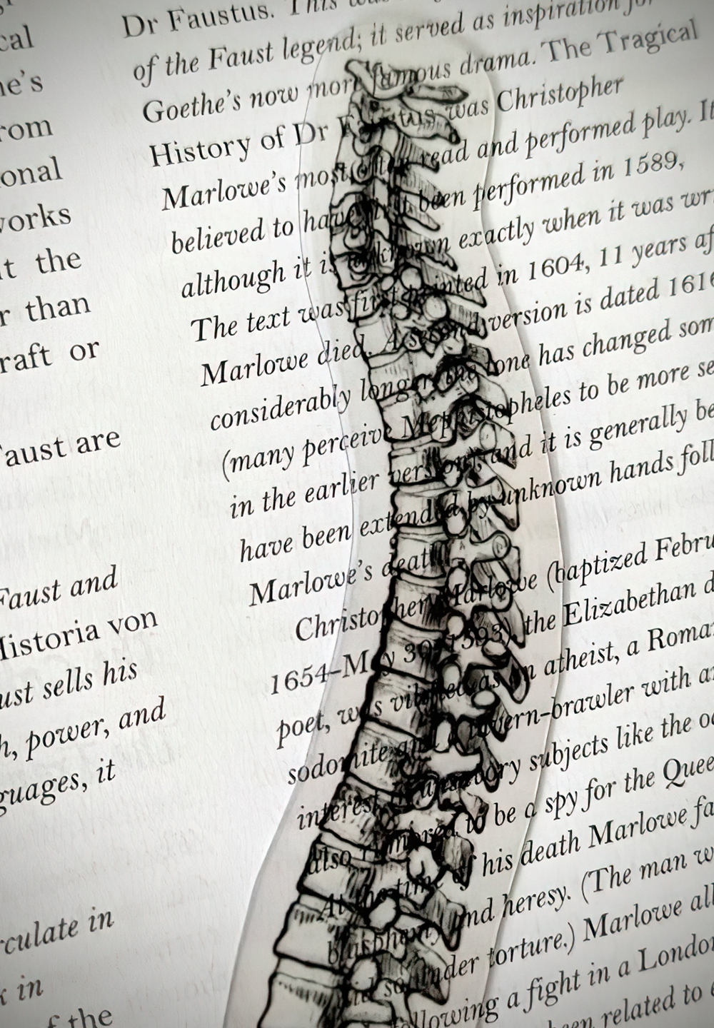 Grow a Spine Bookmark