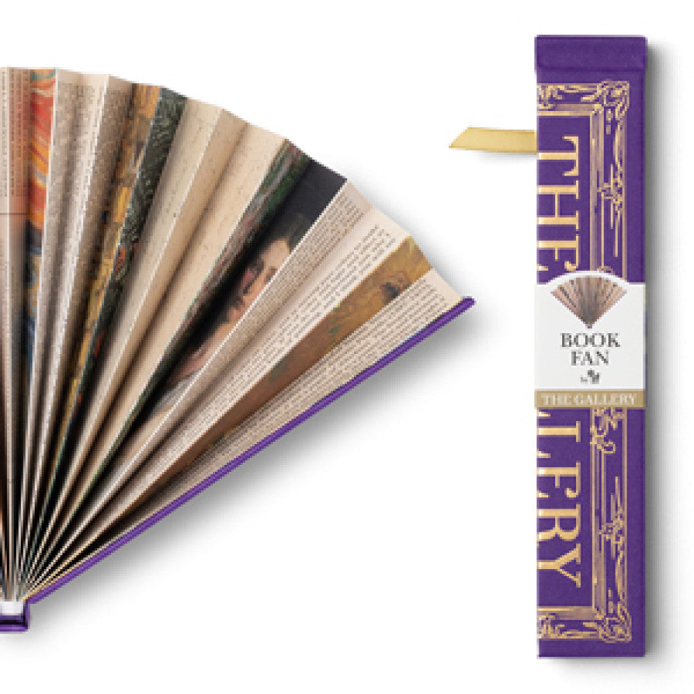 Book Fan Purple The Gallery