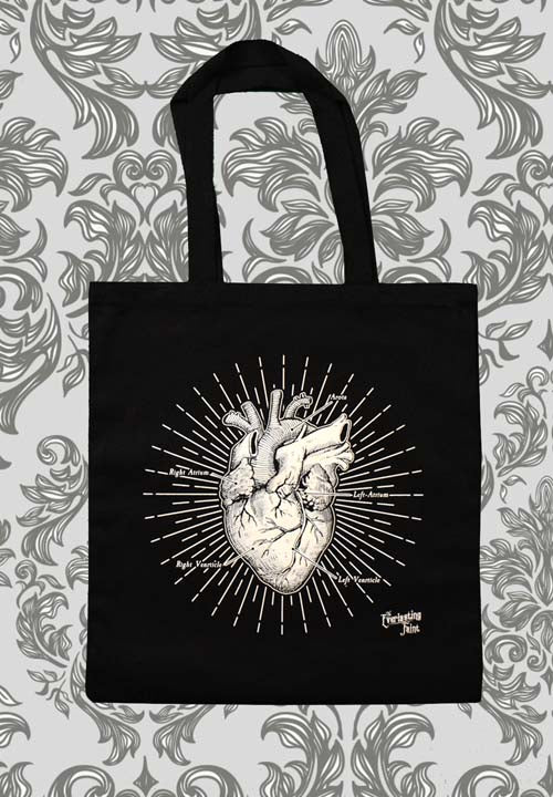 Anatomical Heart Tote
